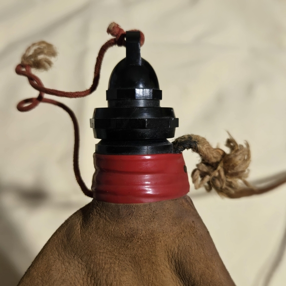 Las Tres Z.Z.Z Pamploma Leather Wine Bota - Picture 5 of 5